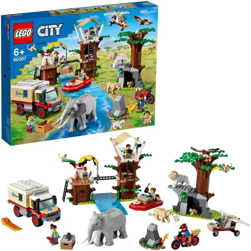 Image : LEGO City - Le camp de sauvetage des animaux sauvages de la faune 60307