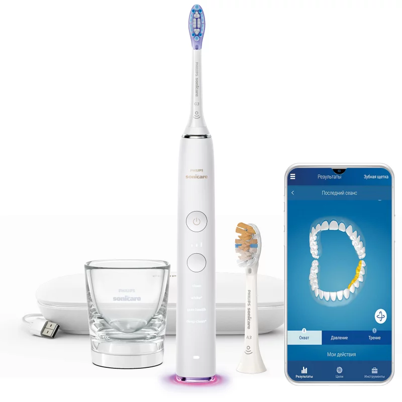 Image : Brosse a dents electrique PHILIPS Sonicare Diamondclean smart HX9917/88