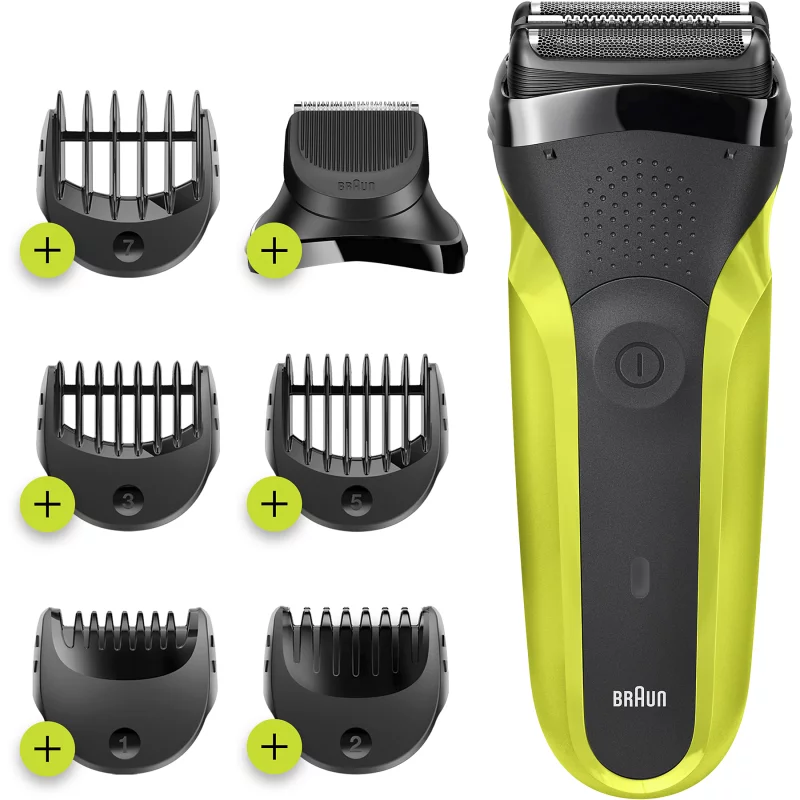 Image : Rasoir electrique BRAUN Series 3 300BT - Volt Green