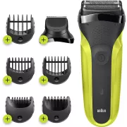 Rasoir electrique BRAUN Series 3 300BT - Volt Green