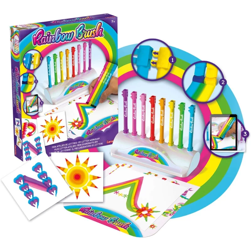 Image : Rainbow Brush - Mon Atelier de Lettres - Lansay