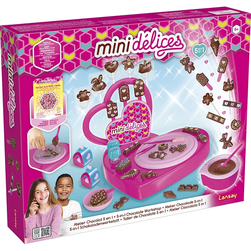 Image : Mini Delices - Mon Super Atelier Chocolat 5 en 1 - Lansay