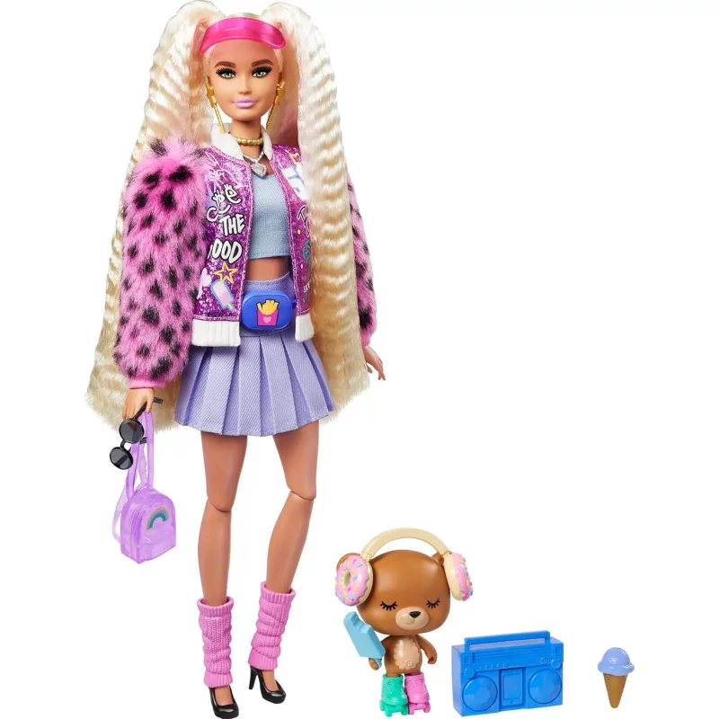 Image : Poupee Barbie Extra Ourson a Rollers