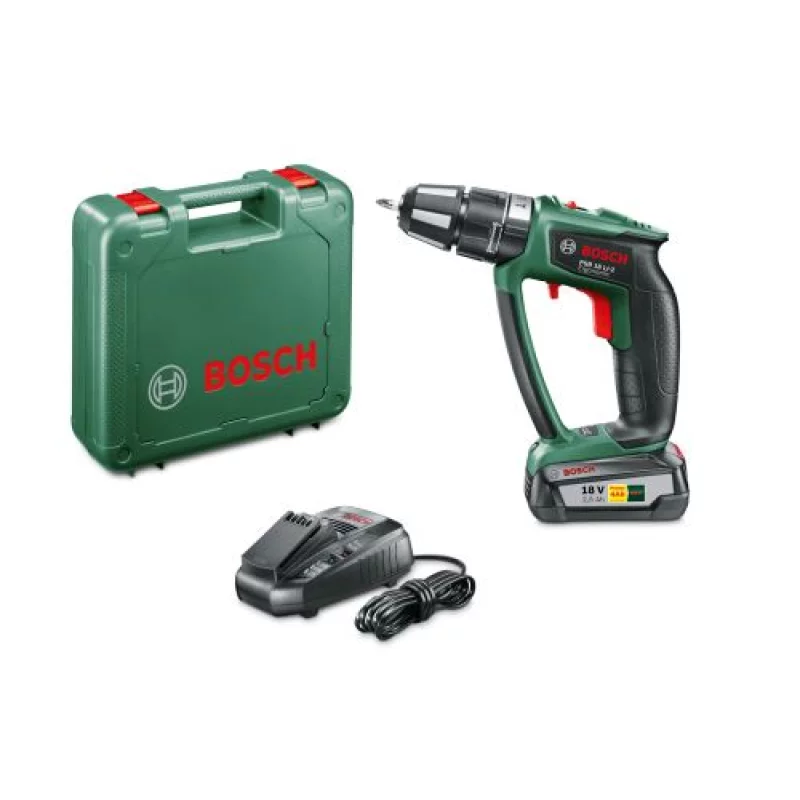 Image : Bosch Perceuse-visseuse a percussion 'Expert' sans fil PSB 18 LI-2 Ergonomic 06039B0300 BOSCH