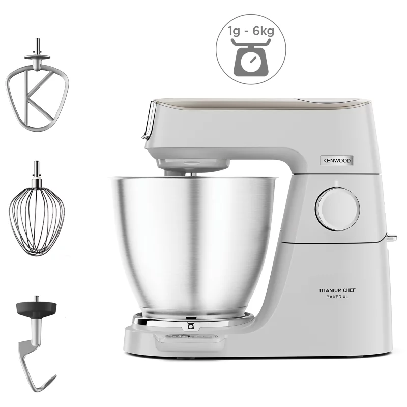 Image : Robot patissier KENWOOD KVL65.009WH Titanium Chef Baker XL