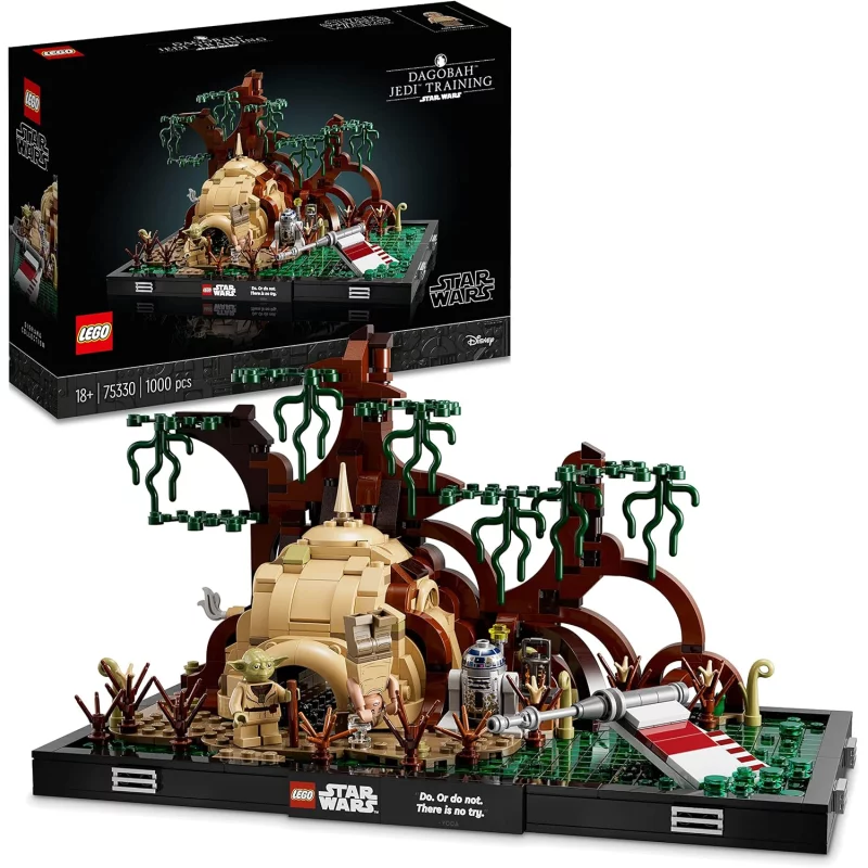 Image : LEGO 75330 Star Wars Diorama de l’Entrainement Jedi sur Dagobah