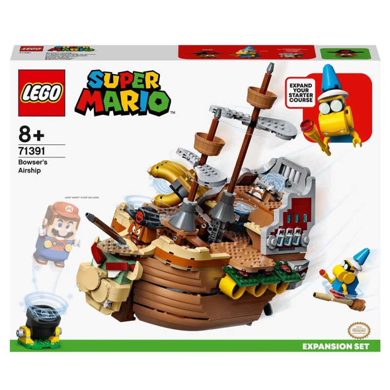 Image : LEGO 71391 Super Mario Ensemble d’Extension La Forteresse Volante de Bowser