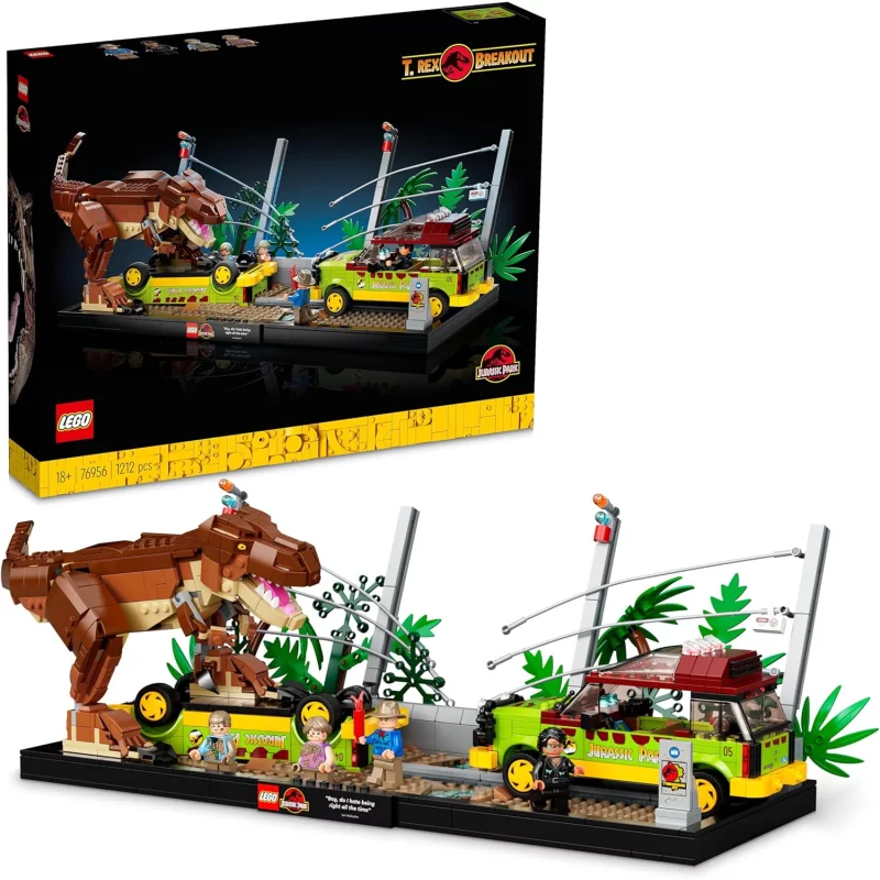 Image : LEGO Jurassic Park - L'evasion du T-Rex - 76956