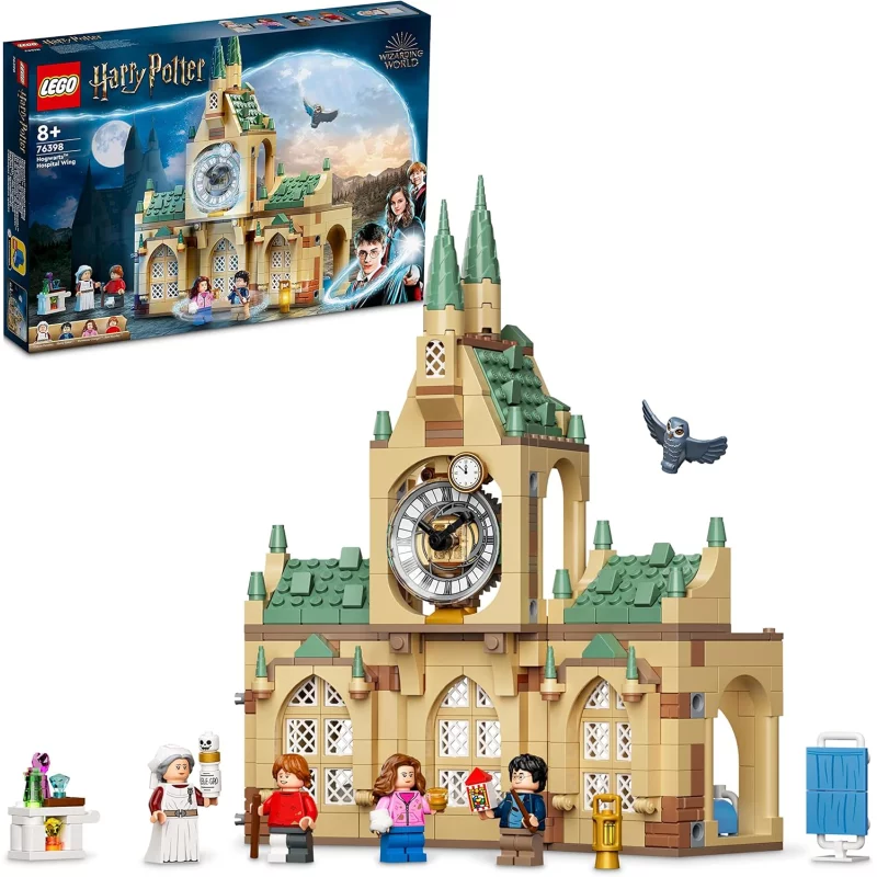 Image : LEGO Harry Potter - L'Infirmerie de Poudlard Jouet Chateau Tour de l'Horloge - 76398