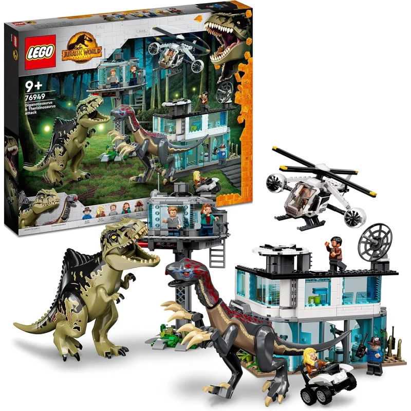 Image : LEGO Jurassic World - Attaque du Giganotosaurus et du Therizinosaurus - 76949
