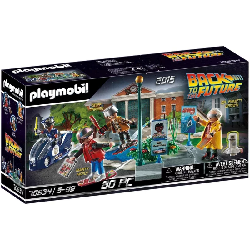 Image : PLAYMOBIL 70634 Back Future Partie II Course hoverboard