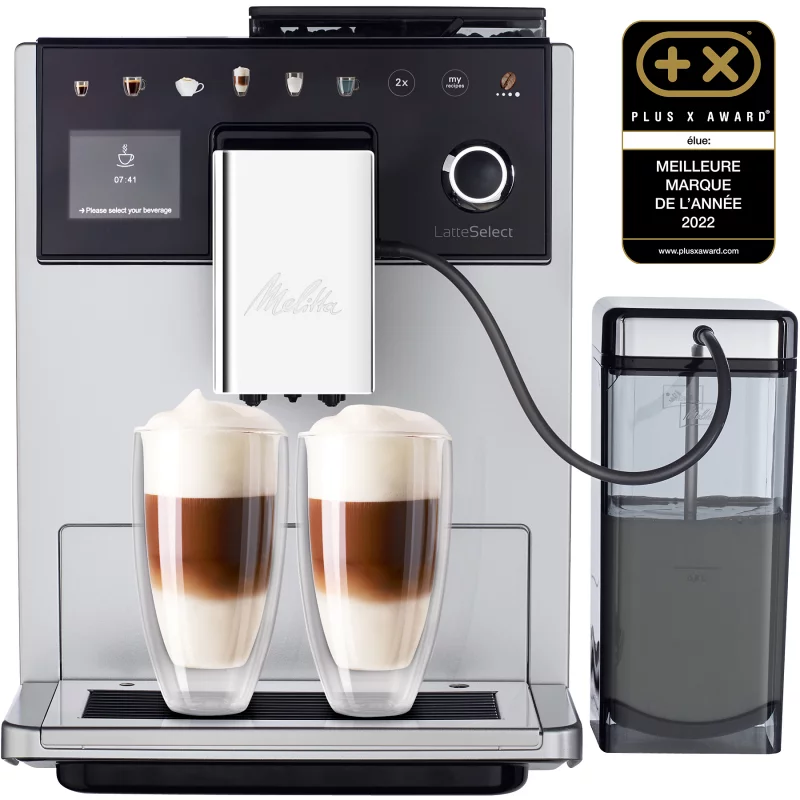 Image : Expresso Broyeur MELITTA F630-201 latte select argent