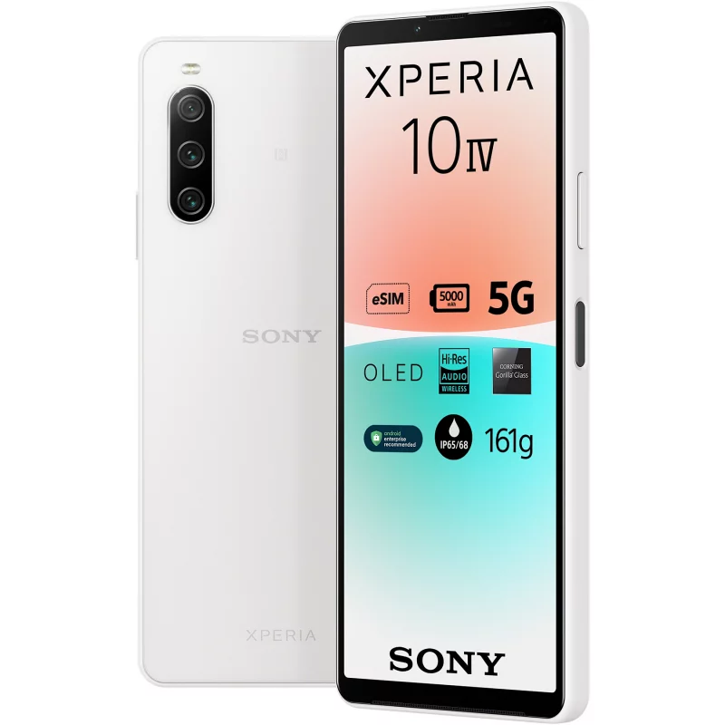 Image : Smartphone SONY Xperia 10 IV Blanc 5G