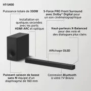 Image : Barre de son SONY HTS400