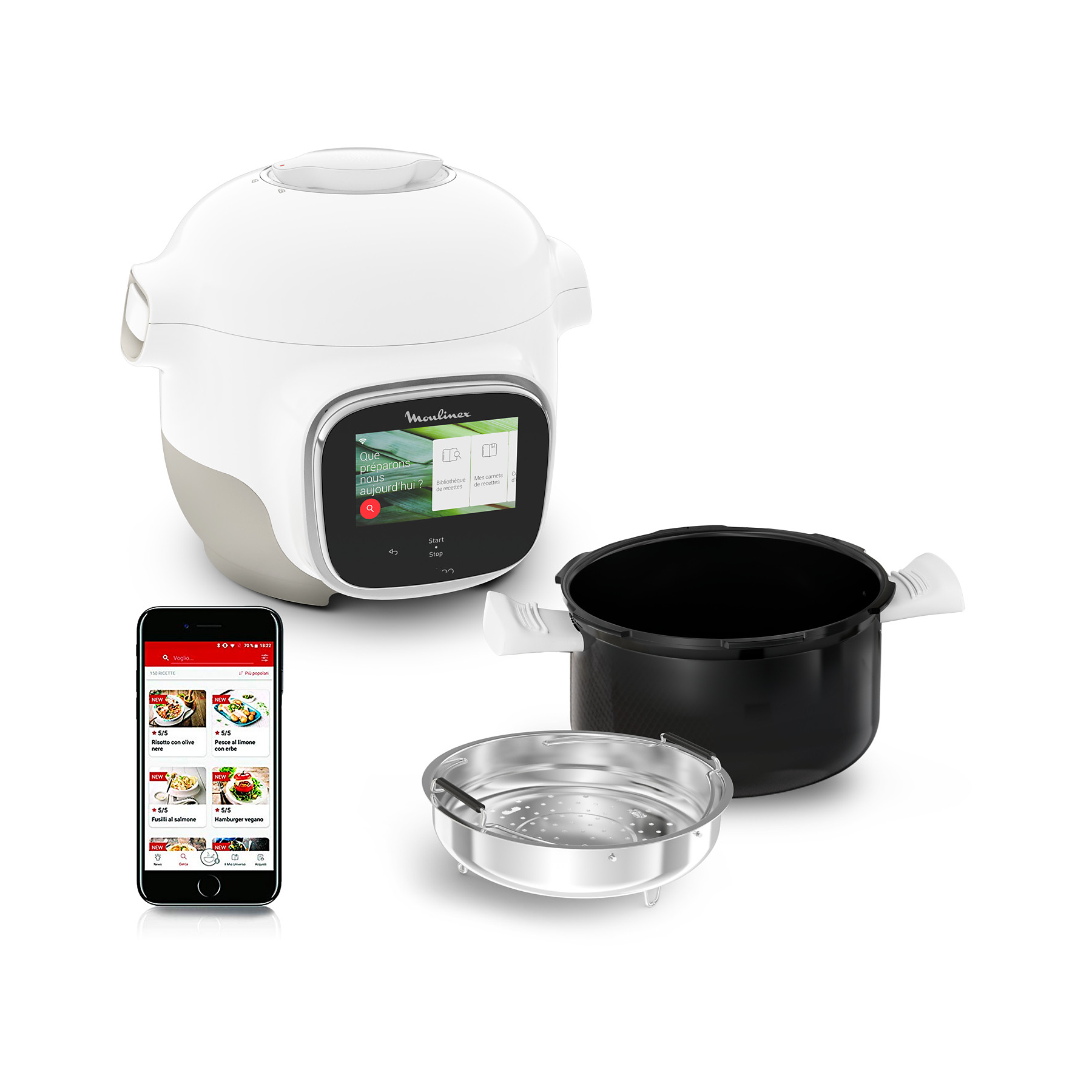 Image : Cookeo MOULINEX Touch Wifi Mini CE922110