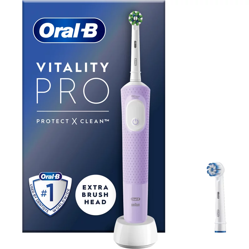 Image : Brosse a dents electrique ORAL-B D173 lila avec 1 refills