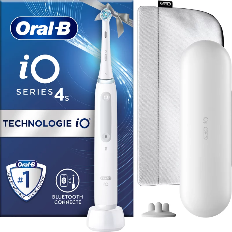 Image : Brosse a dents electrique ORAL-B IO 4 White edition cadeau