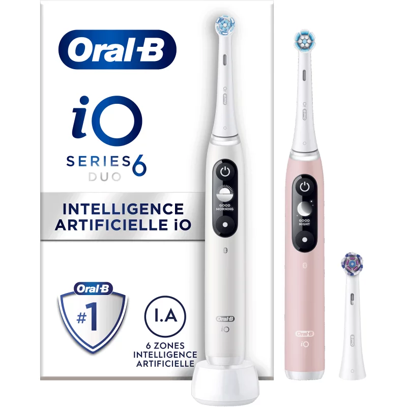 Image : Brosse a dents electrique ORAL-B IO6 serie s duo pack white