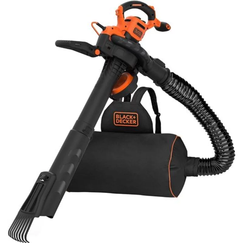 Image : Aspirateur a feuilles souffleur broyeur Black+decker BEBLV301-QS 3-en-1 3000W
