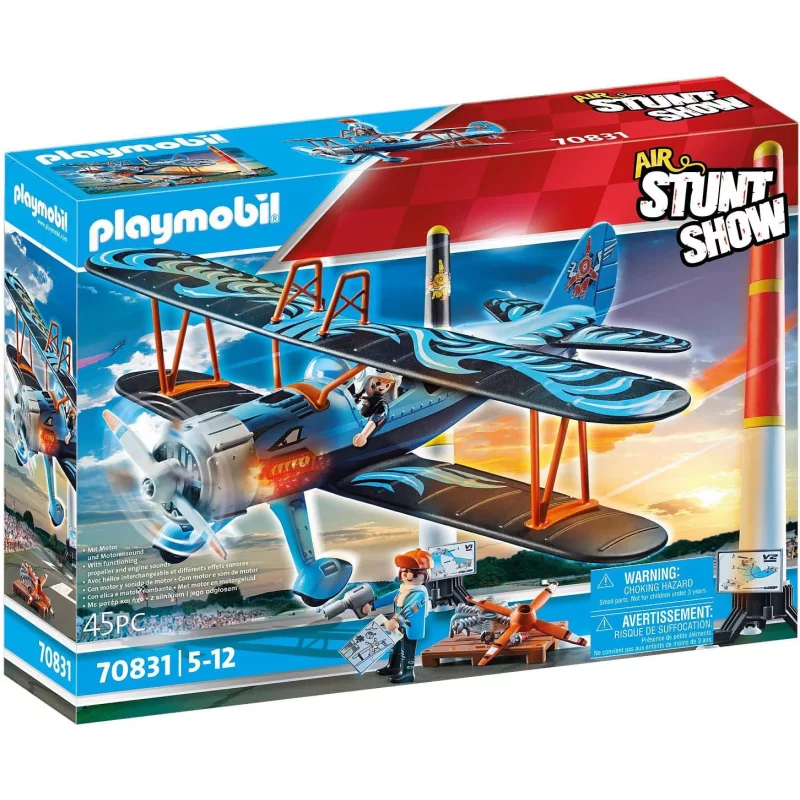 Image : Playmobil 70831 Air Stuntshow Biplan 'Phenix'