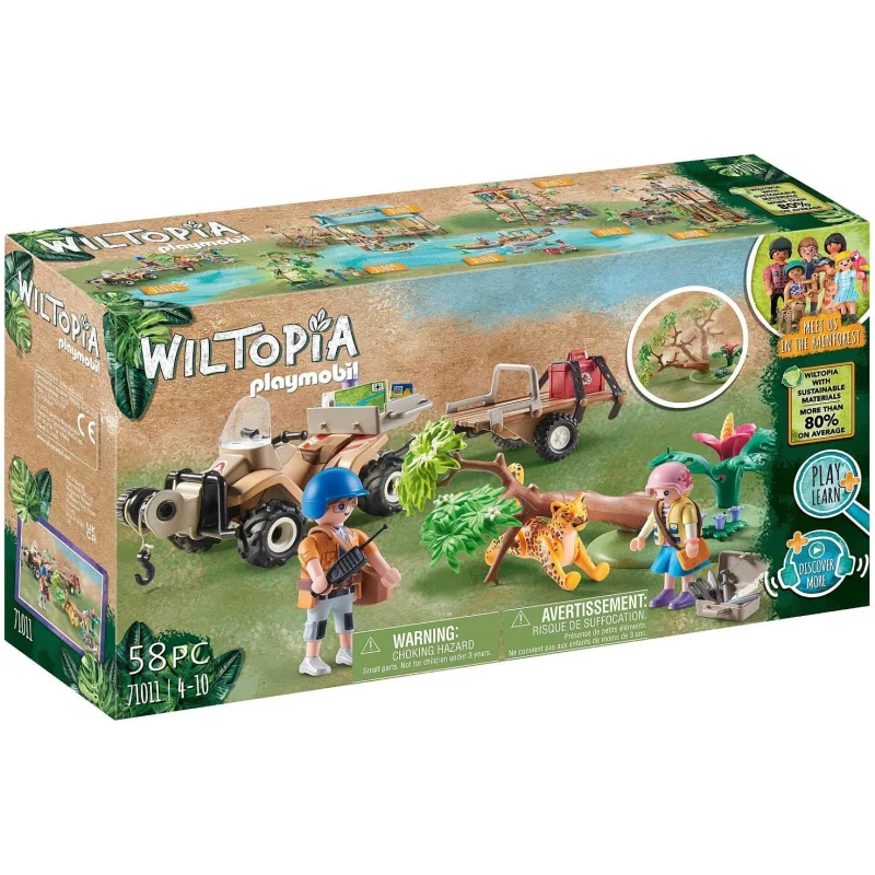 Image : Playmobil 71011 Quad de secours pour animaux