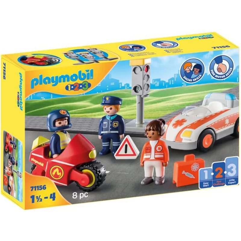 Image : Playmobil 1.2.3 71156 Heros du quotidien