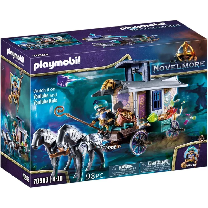 Image : Playmobil 70903 Novelmore Marchand et Chariot