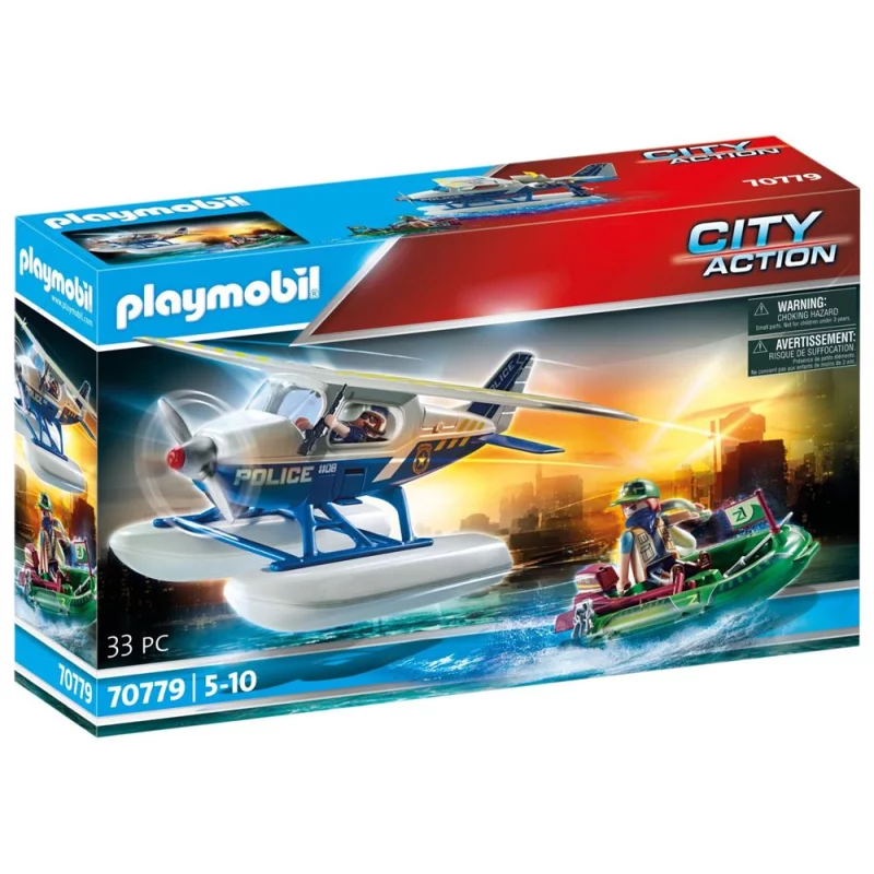 Image : Playmobil City Action 70779 Hydravion police bandit