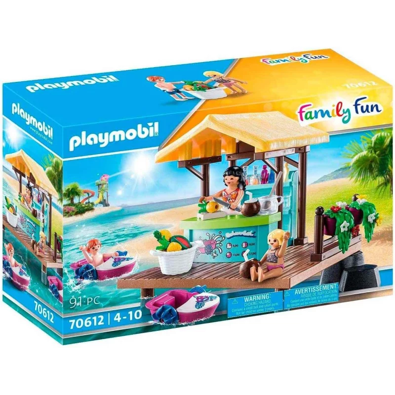 Image : Playmobil 70612 Family Fun Bar flottant vacanciers