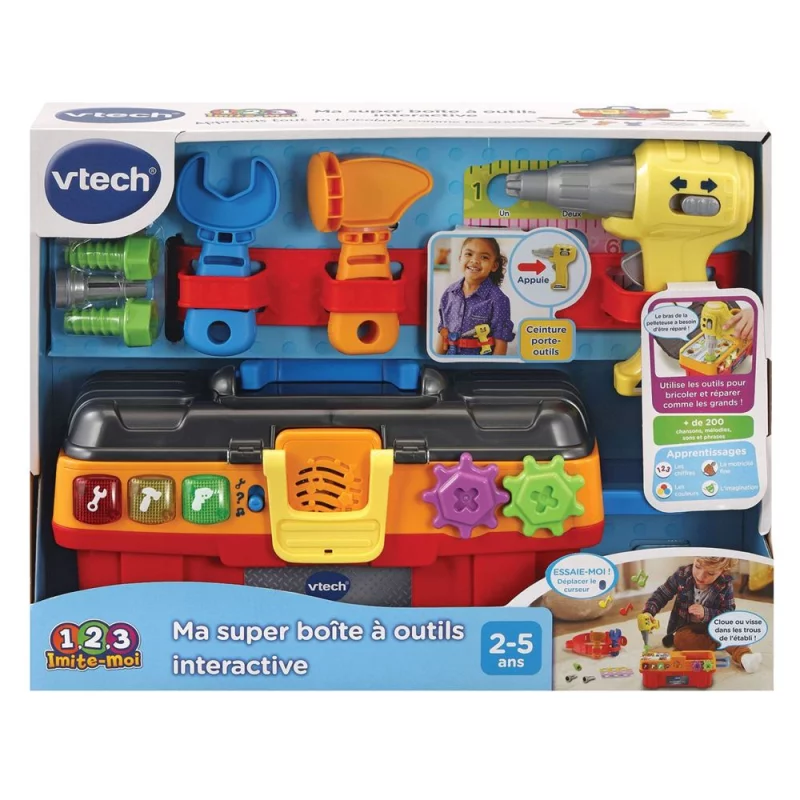 Image : VTech - Ma Super Boite a Outils Interactive 1, 2, 3 Imite Moi