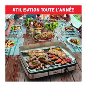 Image : Plancha electrique TEFAL CB690D12 Maxi XXL inox