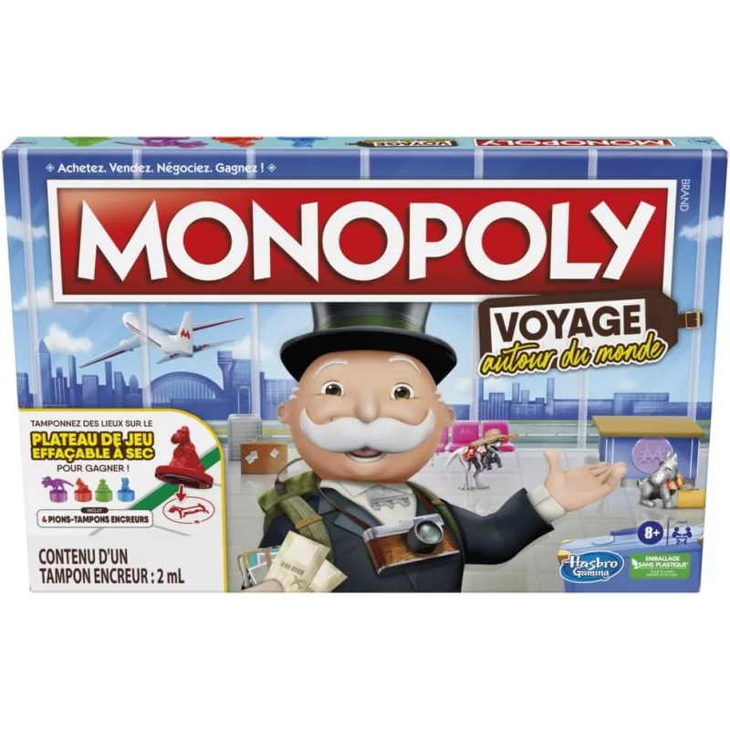 Image : Jeu Hasbro Monopoly Voyage Autour Du Monde