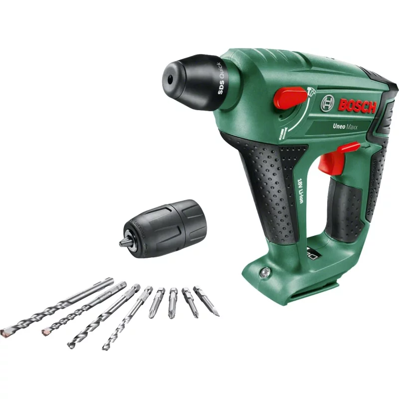 Image : Perforateur sans fil Bosch - Uneo Maxx avec adaptateur pour forets BOSCH 060395230C