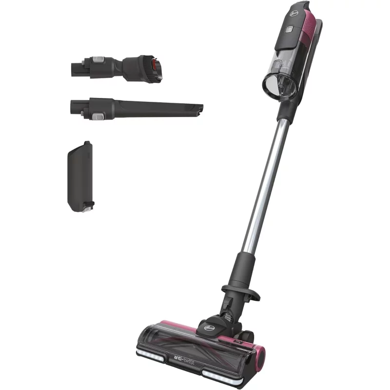 Image : Aspirateur balai sans fil multifonction Hoover Gris et rose HF920H 011