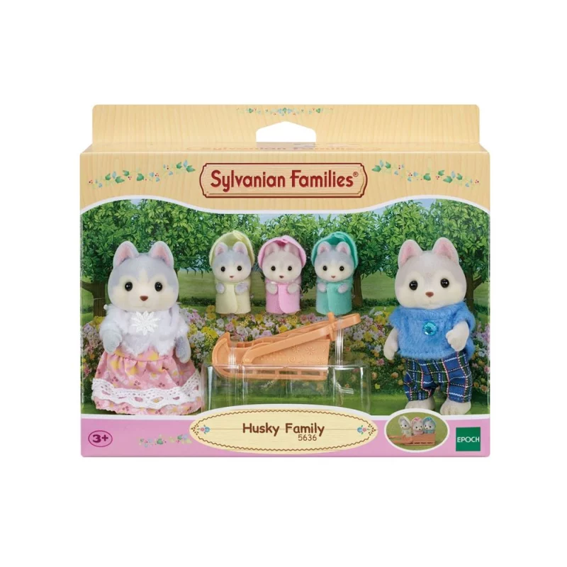 Image : Playset Sylvanian Families La famille husky 5636