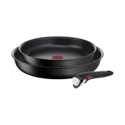 Batterie de cuisine TEFAL Ingenio Eco Resist 2 poeles et poignee