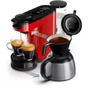 Cafetiere filtre PHILIPS SENSEO SWITCH HD6592/85 ROUGE