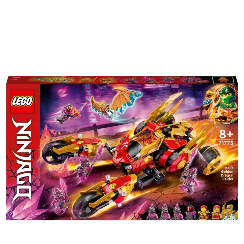 Image : LEGO Ninjago 71773 Le tout terrain dragon d’or de Kai