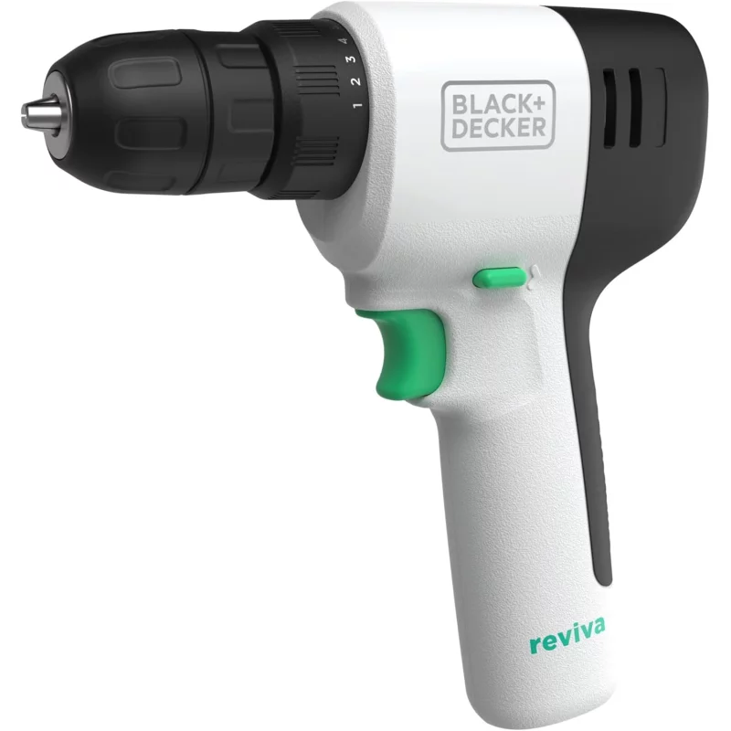 Image : Perceuse sans fil BLACK+DECKER 12 V REVIVA REVDD12C-QW