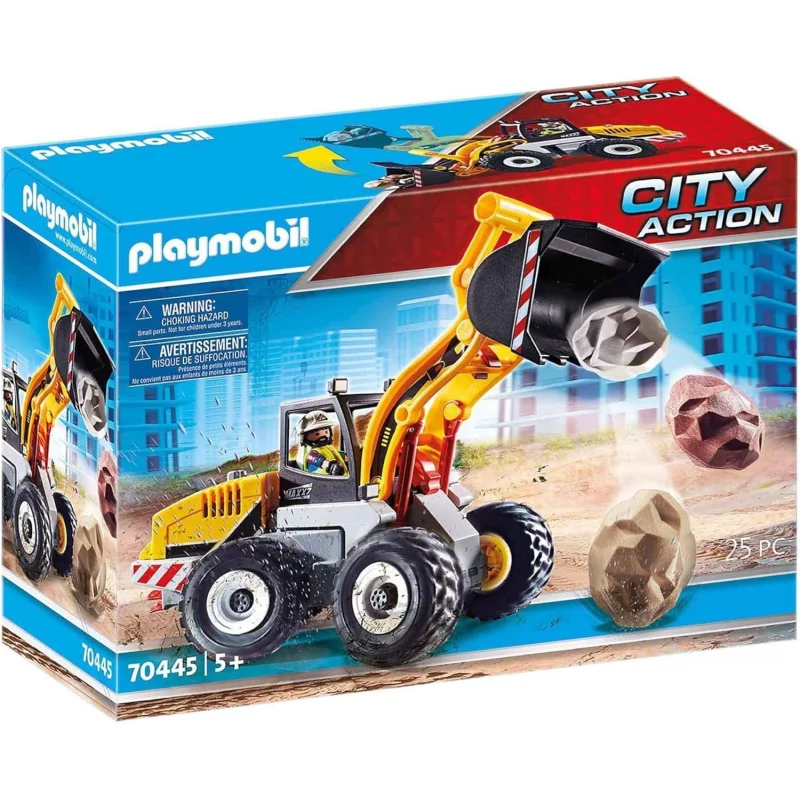 Image : PLAYMOBIL 70445 - City Action La Construction - Chargeuse sur pneus