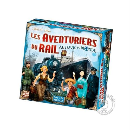 Les Aventuriers Du Rail : Autour Du Monde - Jeu De Stratégie 2-5 Joueurs - Avec Bateaux - Dès 10 Ans