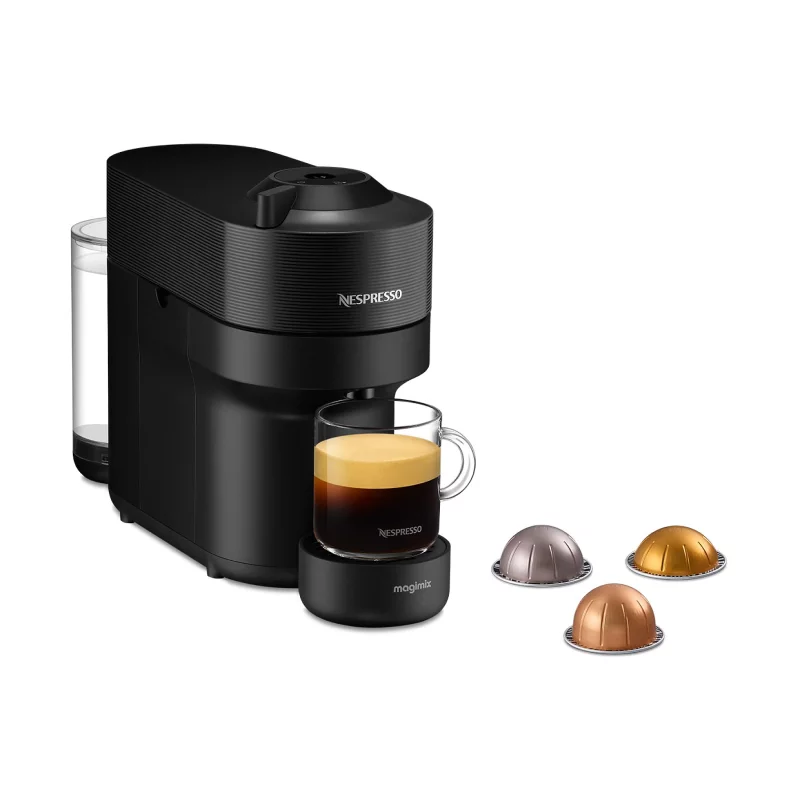 Image : Nespresso Vertuo pop MAGIMIX noir reglisse 11729