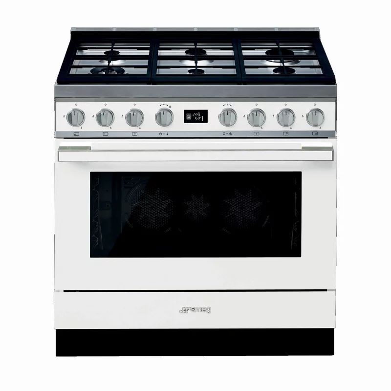 Image : Piano de cuisson Smeg PORTOFINO MIXTE BLANC - CPF9GPWH