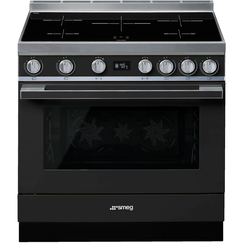 Image : Piano de cuisson Smeg PORTOFINO 90CM INDUCTION Anthracite - CPF9IPAN