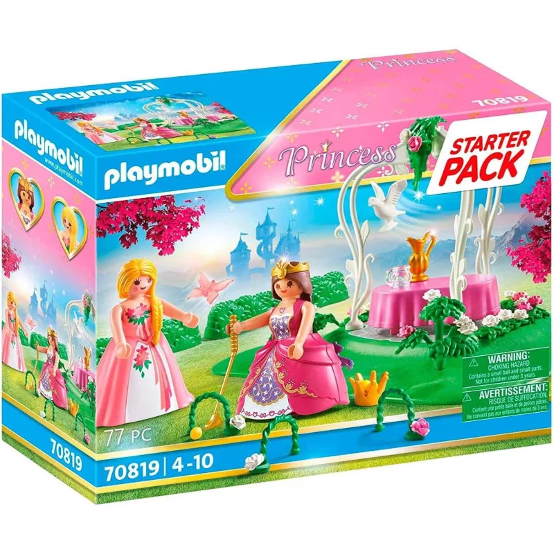 Image : Playmobil 70819 Starter Pack Princesses et Jardin Fleuri