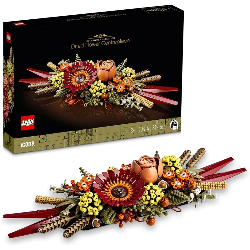 Image : LEGO Icons 10314 Le Centre de Table Fleurs Sechees