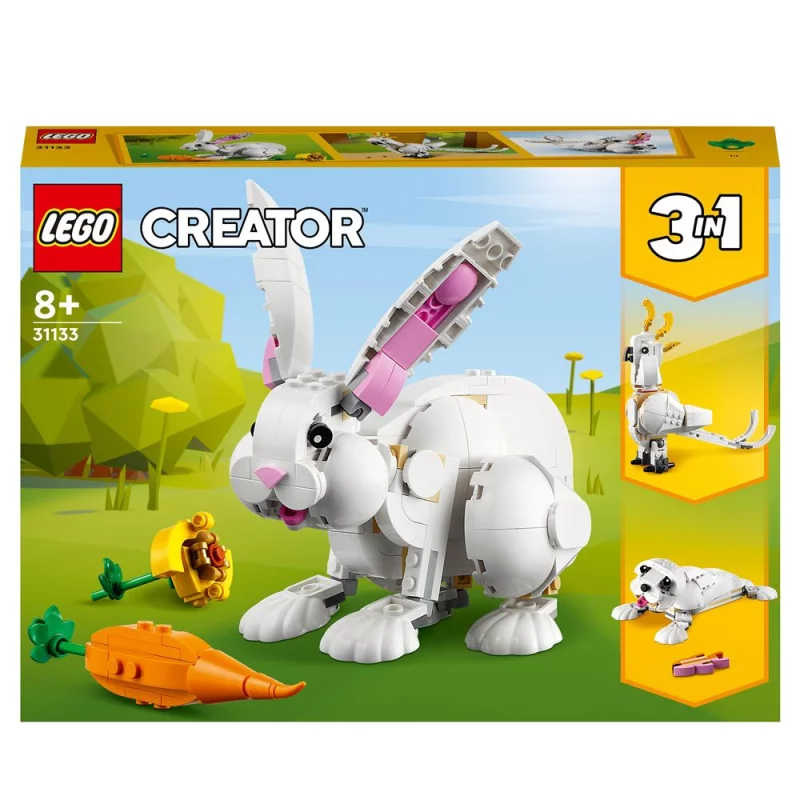 Image : LEGO Creator 3-en-1 31133 Le lapin blanc