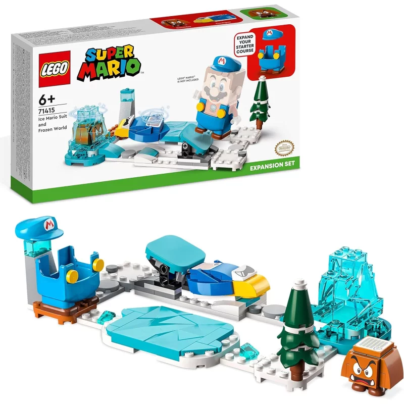 Image : LEGO Super Mario 71415 Ensemble d'extension Costume de Mario de glace et monde glace