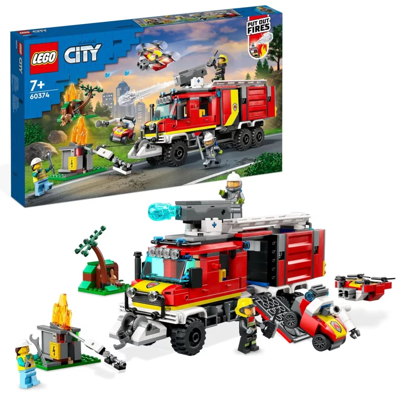 Image : LEGO City 60374 Le camion d’intervention des pompiers