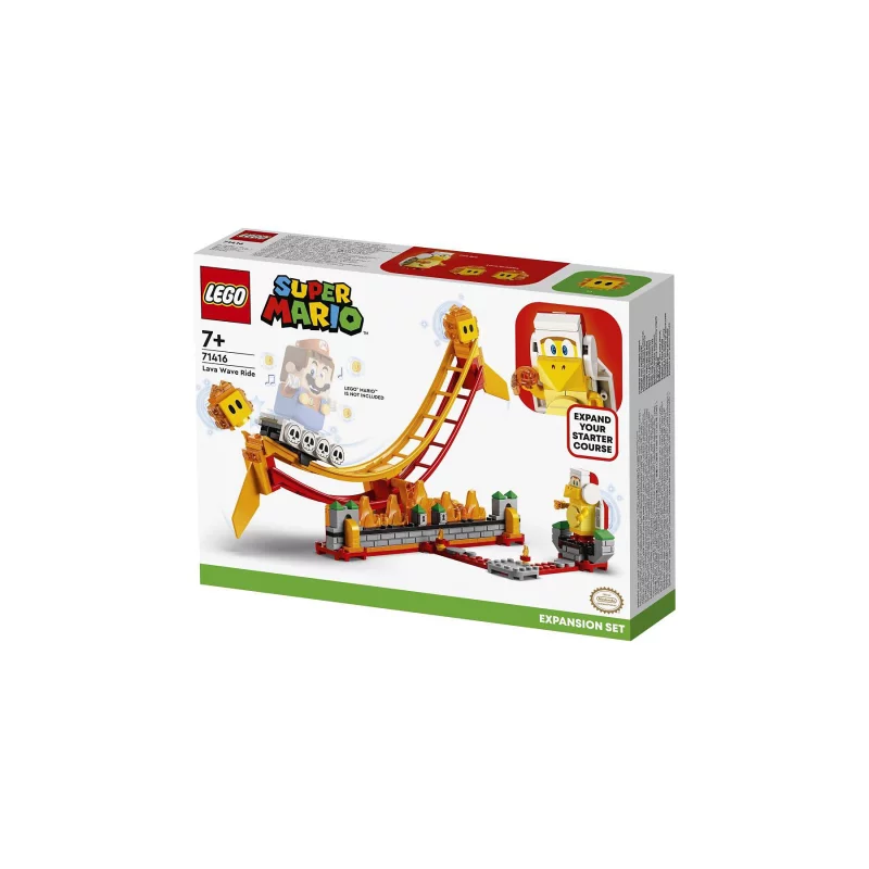 Image : LEGO Super Mario 71416 Ensemble d'extension Le manege de la vague de lave